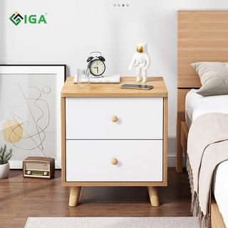 Tab đầu giường IGA, tủ trang trí 2 ngăn kéo hiện đại phong cách Nordic - GP174