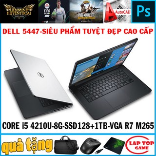Dell 5447 mỏng nhẹ tuyệt đẹp vga rời Core i5 4210U,laptop cũ chơi game cơ bản