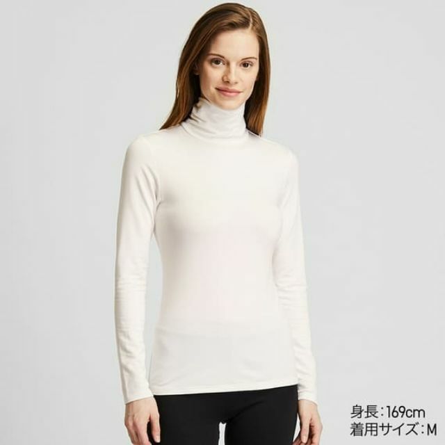 Áo giữ nhiệt heattech extra warm nữ cổ lọ UNIQLO