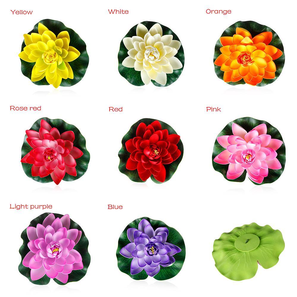 Hoa Sen Giả Bằng Xốp Màu Xanh Lá 18cm Trang Trí Nhà Cửa / Tiệc Cưới