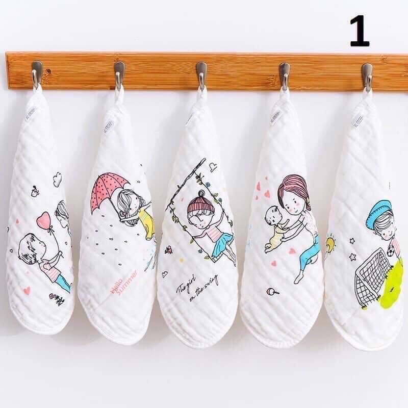 combo 5 khăn xô có móc treo