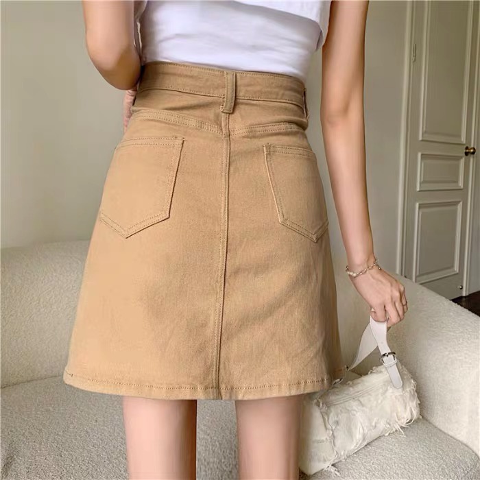 Chân Váy Chữ A Kaki Bassic Có Quần Lót Trong Mềm - Váy Ngắn Đi Làm Đi Học Trẻ Trung Chất Liệu Kaki Thô Cao Cấp 506
