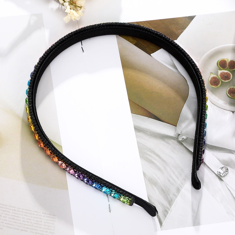 Băng Đô Cài Tóc Đính Đá Kim Cương Toàn Bộ Phong Cách Retro Hàn Quốc Cho Nữ