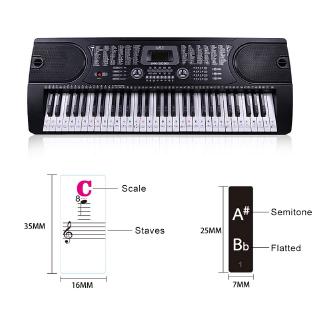 Miếng Dán Phím Đàn Piano Điện Tử 88 / 61 / 54 / 49