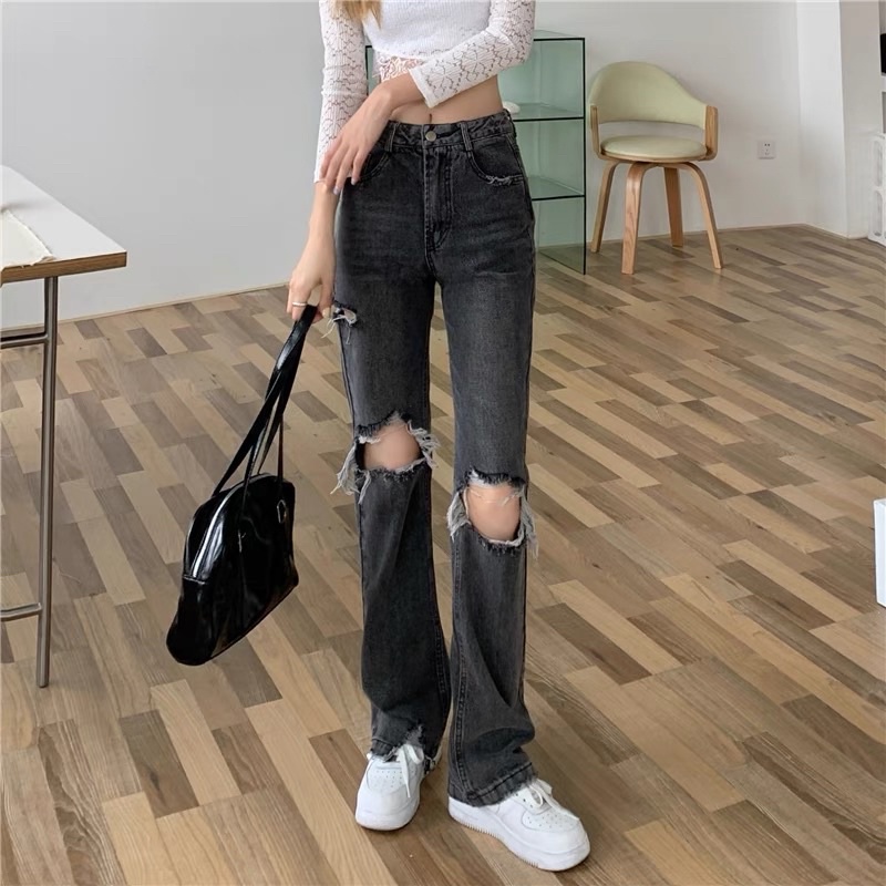 Q383 - QUẦN JEANS LOE RÁCH NHIỀU9029