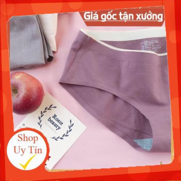 [ĐƯỢC CHỌN MÀU] Quần lót cotton không đường may, quần lót nữ không viền kháng khuẩn xuất Nhật Q/C057 A1