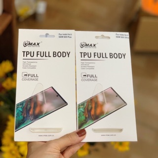 Miếng dán tpu vmax cho samsung s20 plus/ s20 ultra tpu full body full màn hình siêu đẹp