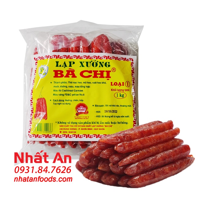 1KG LẠP XƯỞNG BÀ CHỊ 80 - 90% NẠC/ LẠP XƯỞNG HEO ĐẶC BIỆT