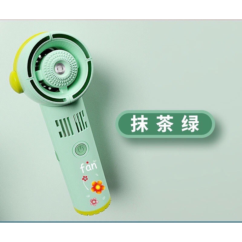 Quạt không cánh phun sương cầm tay tích điện