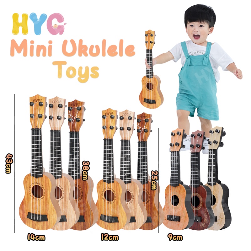 Đồ Chơi Đàn Ukulele HYG Toys Mini Bằng Gỗ Nhiều Màu Sắc