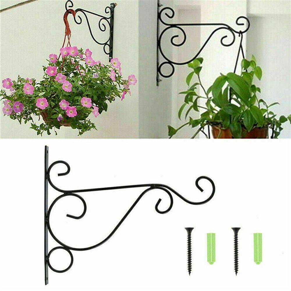 Móc Treo Chậu Cây Gắn Tường Bằng Kim Loại Phong Cách Retro