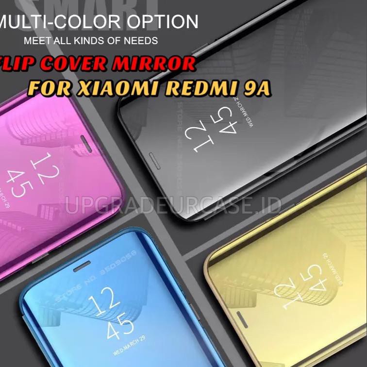 Ốp điện thoại nắp lật tráng gương kiêm giá đỡ thông minh cho Xiaomi REDMI 5A REDMI 5+ PLUS REDMI 9 9A 9C 9T