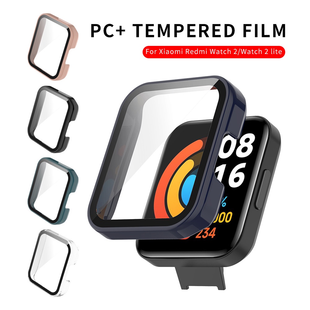 Ốp Bảo Vệ Mặt Đồng Hồ+Film Cho Xiaomi Redmi watch 2 lite/Redmi 2/Redmi Horloge2 / Redmi watch / Mi watch lite PC Case + Đồng hồ thông minh phim
