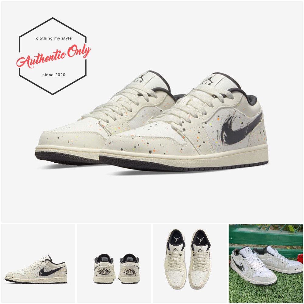[100% CHÍNH HÃNG] Giày NIKE AIR JORDAN 1 "Paint Splatter Brushstroke" Chính Hãng - DM3528-100