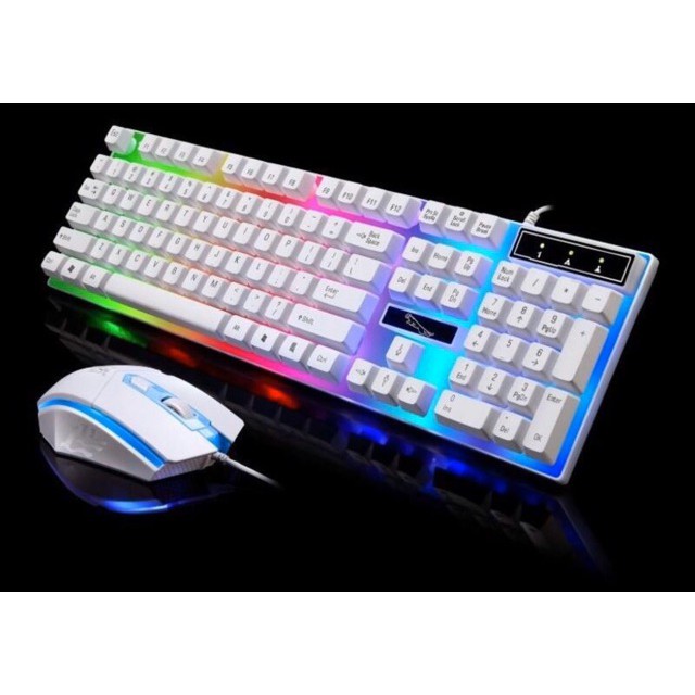 Bàn phím giả cơ Led RGB + Chuột Gaming G21 - Chuyên Game Có đèn LED 7 màu - Cho máy tính, laptop