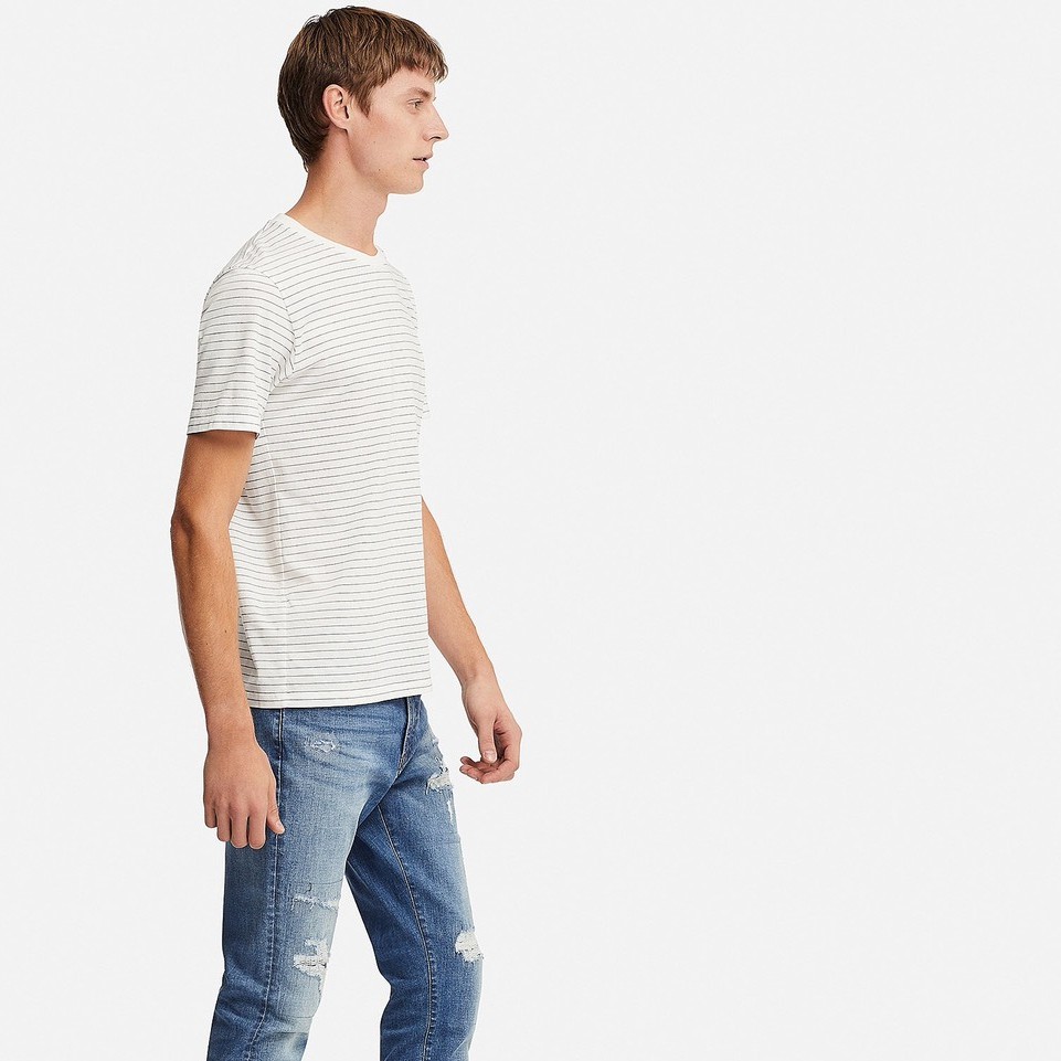 Áo thun sọc nam ngắn tay cotton supima vnxk xuất khẩu