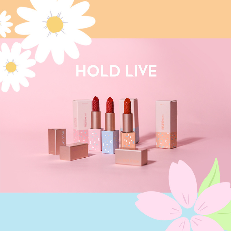 [Hàng mới về] Son môi nhung mịn mềm mại HOLD LIVE màu bí ngô cho nữ HyunA HL361