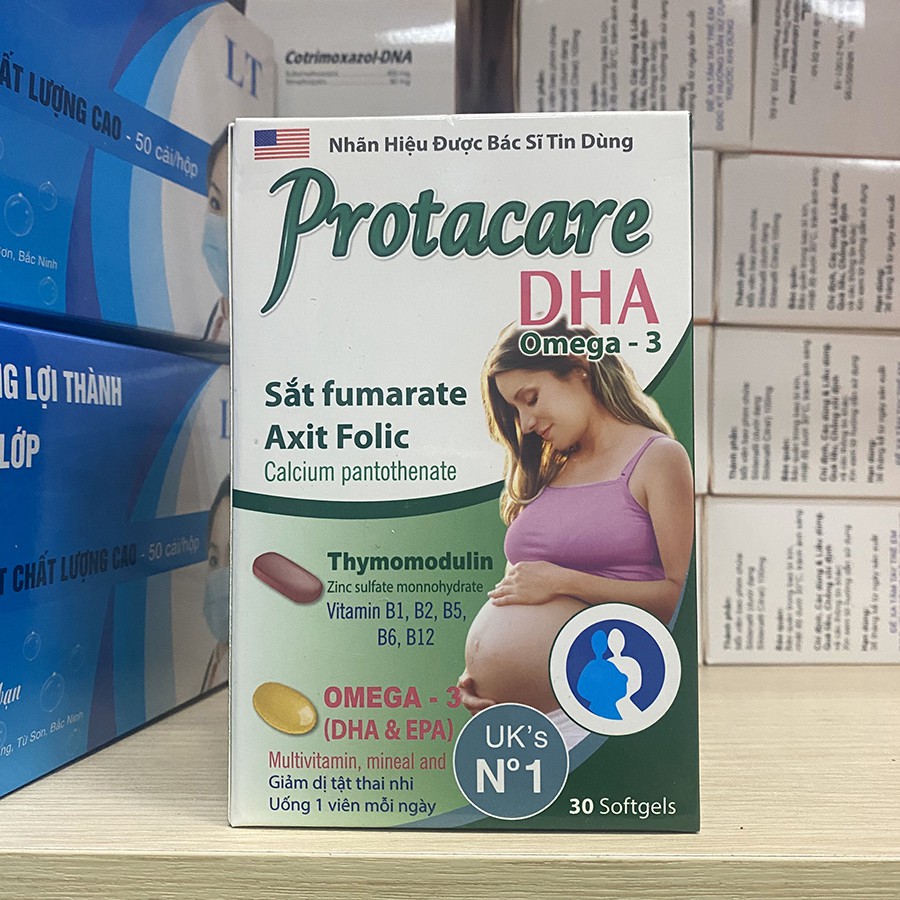 Thực phẩm Bổ Bà Bầu Protacare DHA- Hộp 30 Viên