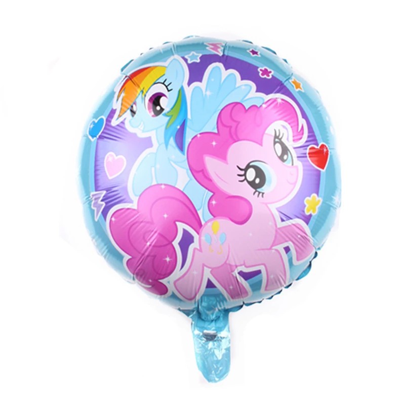 Bong Bóng Hình Ngựa Một Sừng 18 inch Trang Trí Tiệc Sinh Nhật