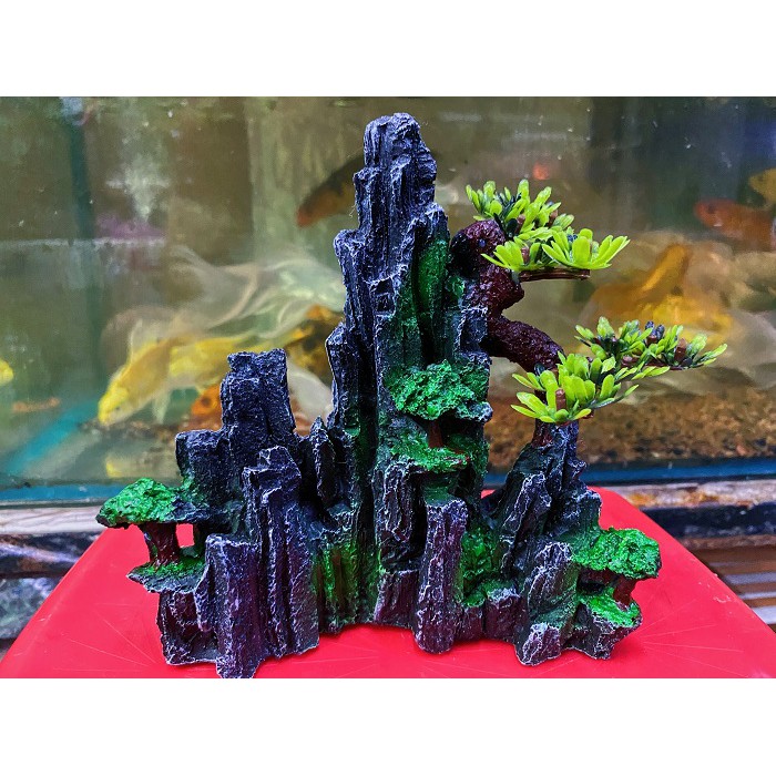 TIỂU CẢNH TRANG TRÍ HỒ CÁ NON BỘ 14x5x17cm