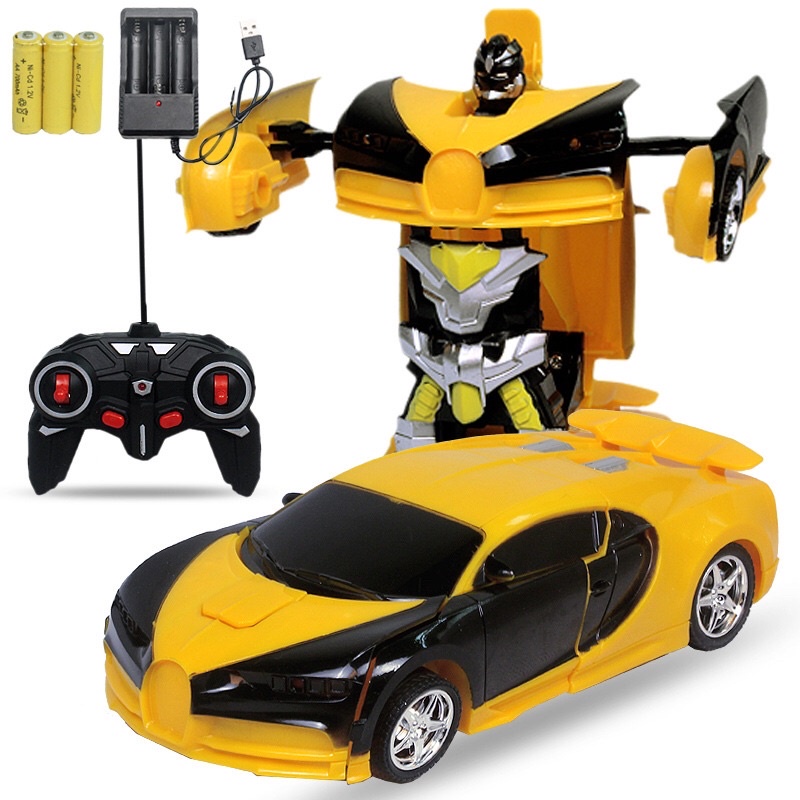Đồ chơi xe ô tô điều khiển từ xa BBS có thể biến hình robot phiên bản có sạc pin