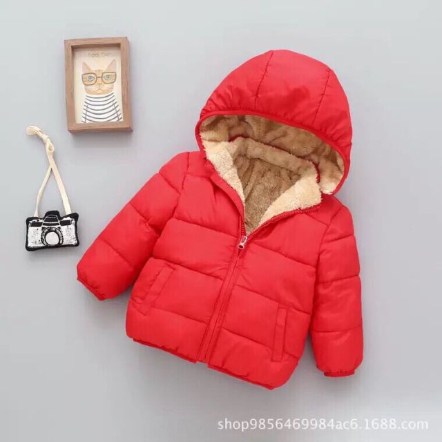 Áo phao lót lông cừu cho bé combo khách