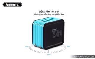 Củ sạc 4 cổng USB 3.4A REMAX RP-U40