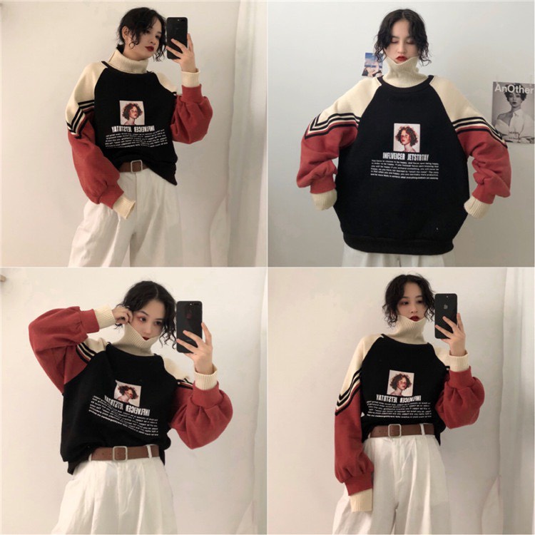 Áo Sweater nỉ phong cách Hong Kong cổ điển Hot trend 2021 | BigBuy360 - bigbuy360.vn