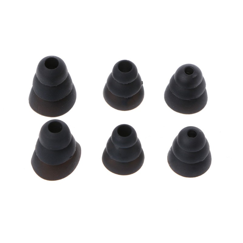Set 3 cặp nút tai nghe bằng silicon thay thế cho tai nghe nhét tai cỡ S/ M/ L