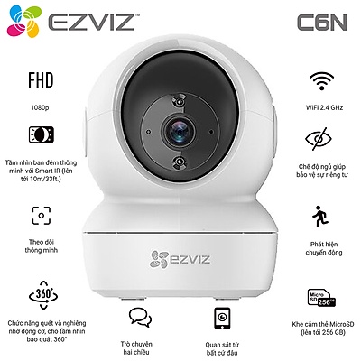 Camera Ezviz C6N 4MP2K 1080P  xoay 360 đàm thoại 2 chiều Chính hãng