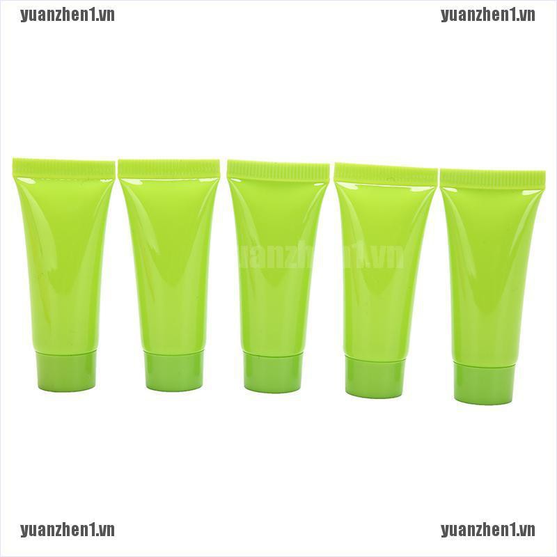 [YUANZHEN1] Bộ 5 Ống Nhựa Rỗng Mềm 5ml Đựng Mỹ Phẩm