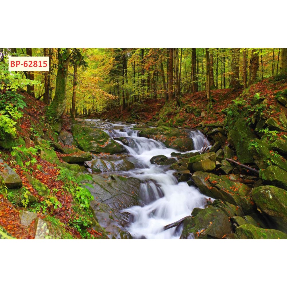 Tranh phong cảnh thác nước thiên nhiên tươi đẹp 3D