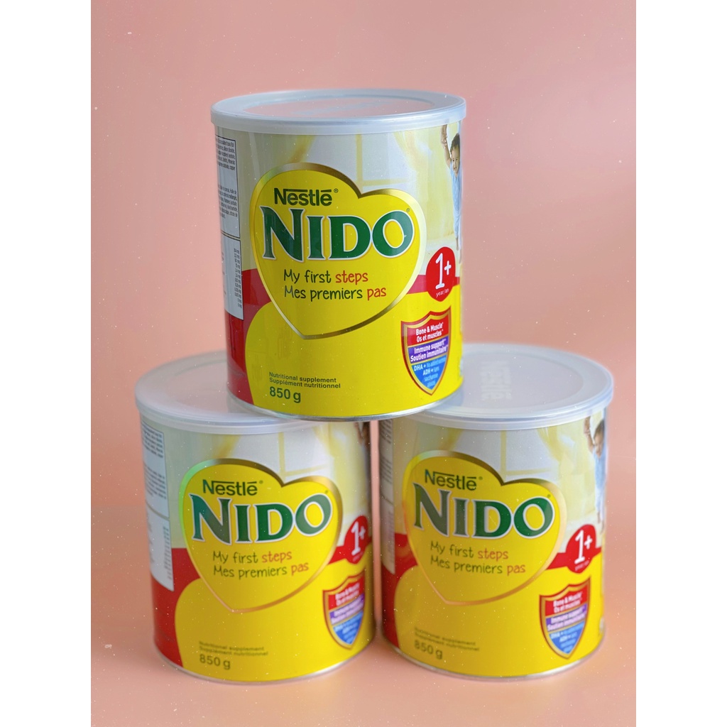 Sữa tươi dạng bột NIDO CANADA 850gr mẫu mới Date 2023