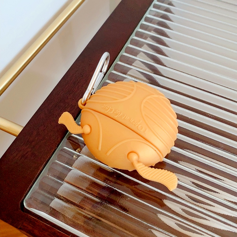 Vỏ Bảo Vệ Hộp Sạc Tai Nghe AirPods3 Giắc Cắm AirPods3 Họa Tiết Harry Potter Màu Vàng Đồng 2021 Mới Cho Airpods3Pro Ốp