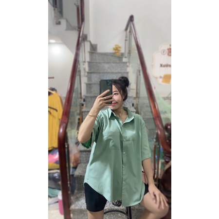bigsize 60-110kg áo sơmi trơn 60-100kg( hàng sẵng-chuẩn bigsize)