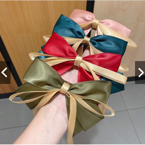 Nơ kẹp tóc bản to ✨ FREESHIP ✨Kẹp tóc nơ ruy băng cỡ lớn phong cách Hàn Quốc xinh xắn.