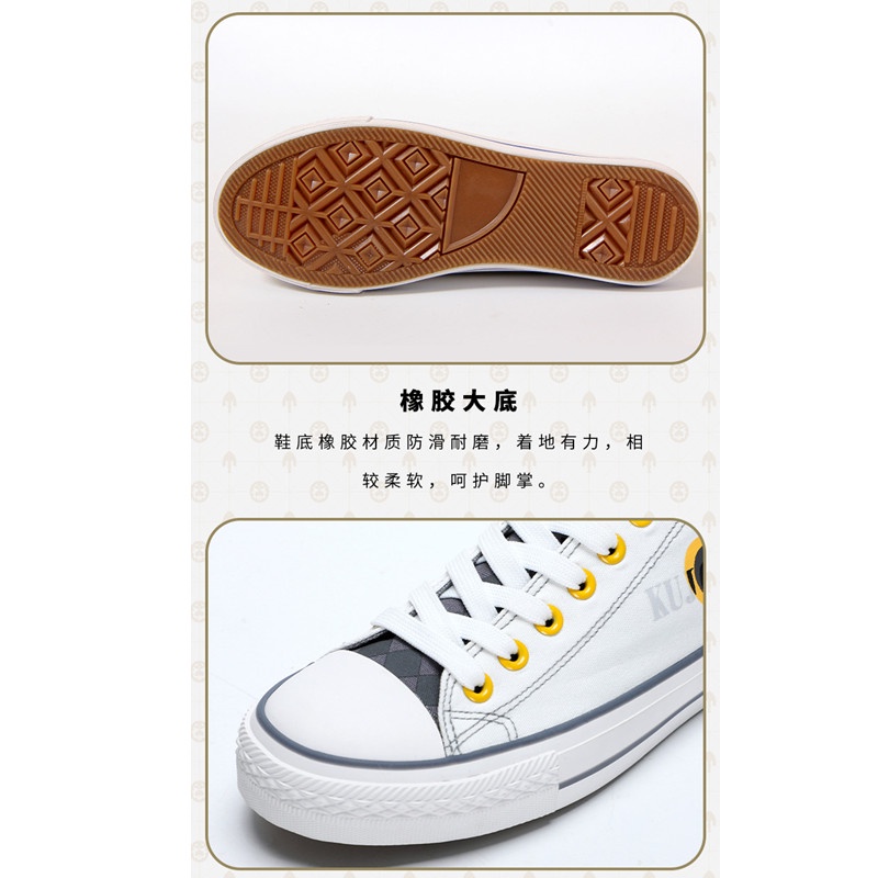 Hàng Có Sẵn Giao Hàng Nhanh Giày Canvas Cổ Thấp In Hình JOJO 'S Bizarre Adventure HD Phong Cách Preppy