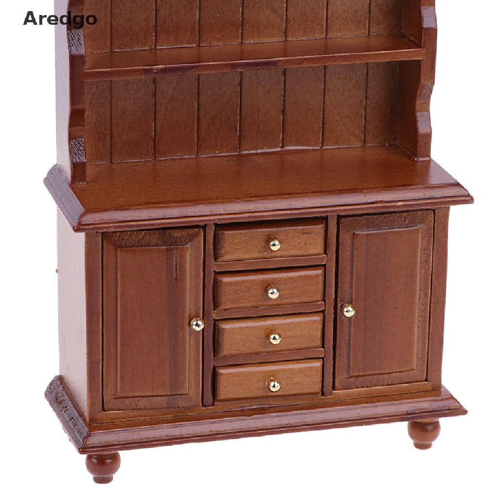 Tủ gỗ đa năng tỉ lệ 1/12 trang trí nhà búp bê