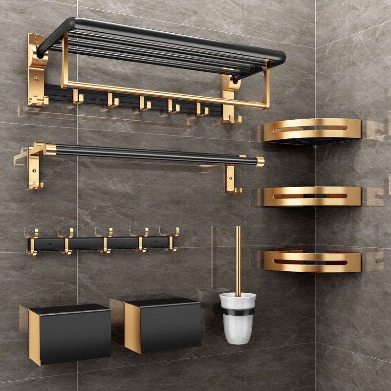 Kệ để đồ dùng MEIDOO phòng tắm gắn tường không cần khoan thiết kế sang trọng với nhiều loại tùy chọn | BigBuy360 - bigbuy360.vn