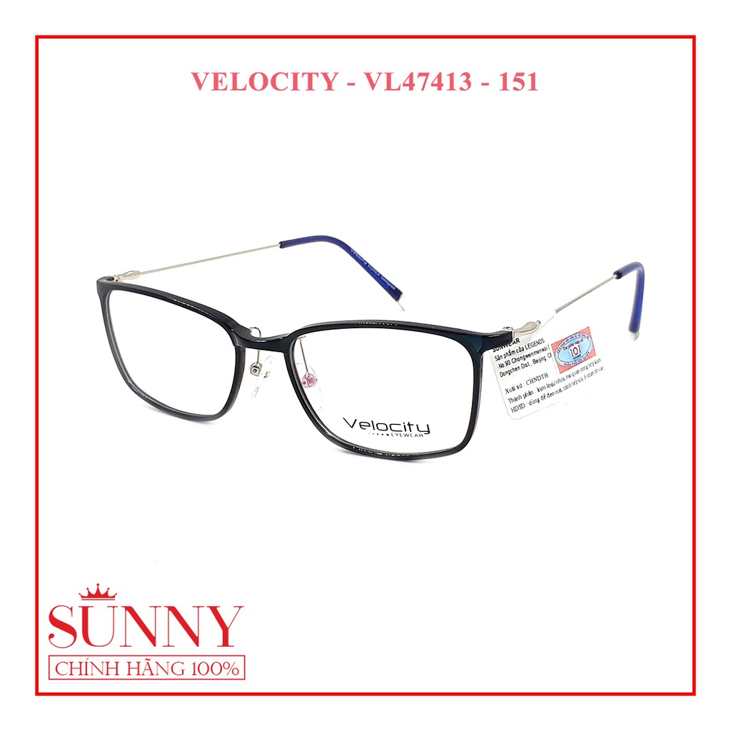 VL47413 - Gọng kính nam nữ Velocity chính hãng Korea