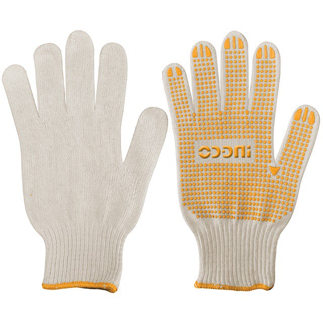 Găng tay bảo hộ lao động dệt kim đốm chấm nhựa PVC IngcoHGVK05