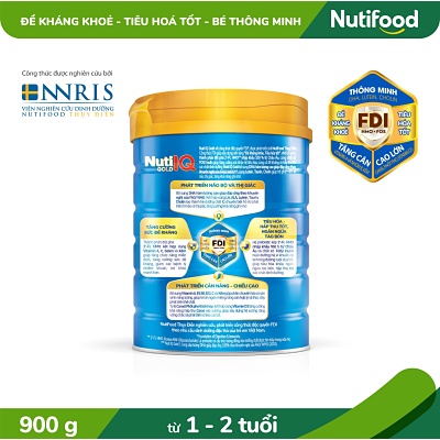 [CHÍNH HÃNG] Sữa Bột Nutifood Nuti IQ Gold Step 3 - Hộp 900g