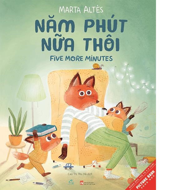 Sách tranh song ngữ Năm phút nữa thôi