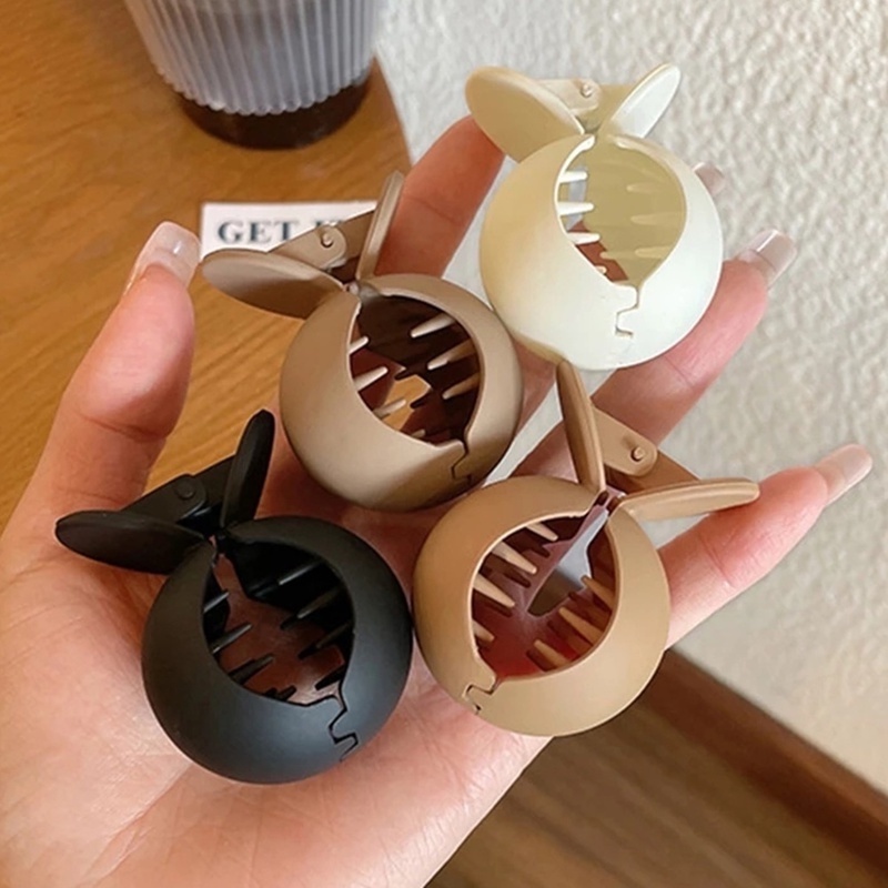 Kẹp Tóc Đuôi Ngựa Nhỏ Mặt Nhám Đơn Giản Dễ Phối Đồ Thanh Lịch Không Trượt Cao Cố Định Đuôi Ngựa Cho Nữ / Phụ Kiện Tóc Thanh Lịch Phổ Biến