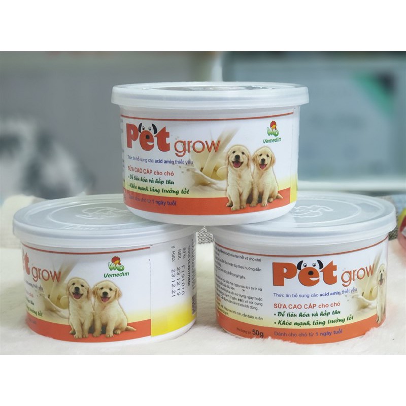 Sữa chó con PET GROW (không tiêu chảy) 50G