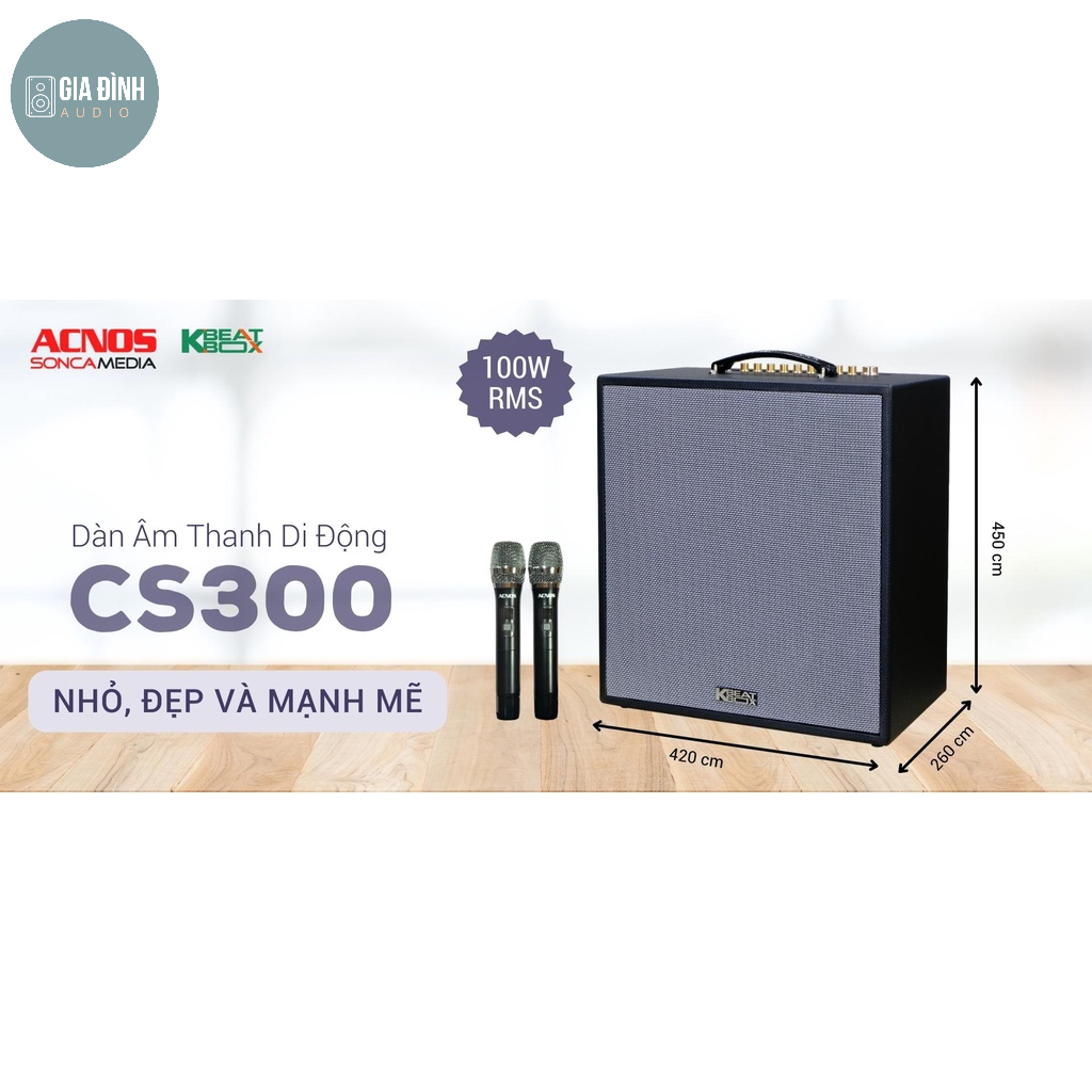 Loa karaoke di động ACNOS CS300 - Chính hãng