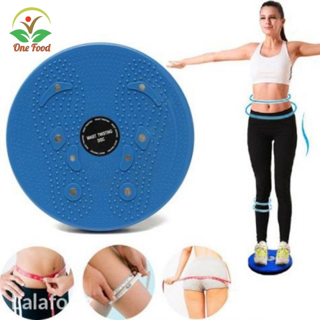 Bàn Xoay Eo Tập Bụng Giảm Mỡ 360 Độ, Đĩa Xoay Eo Tập Cơ Eo Tại Nhà Có Hạt Massage Chân Cao Cấp Shop Onefood68