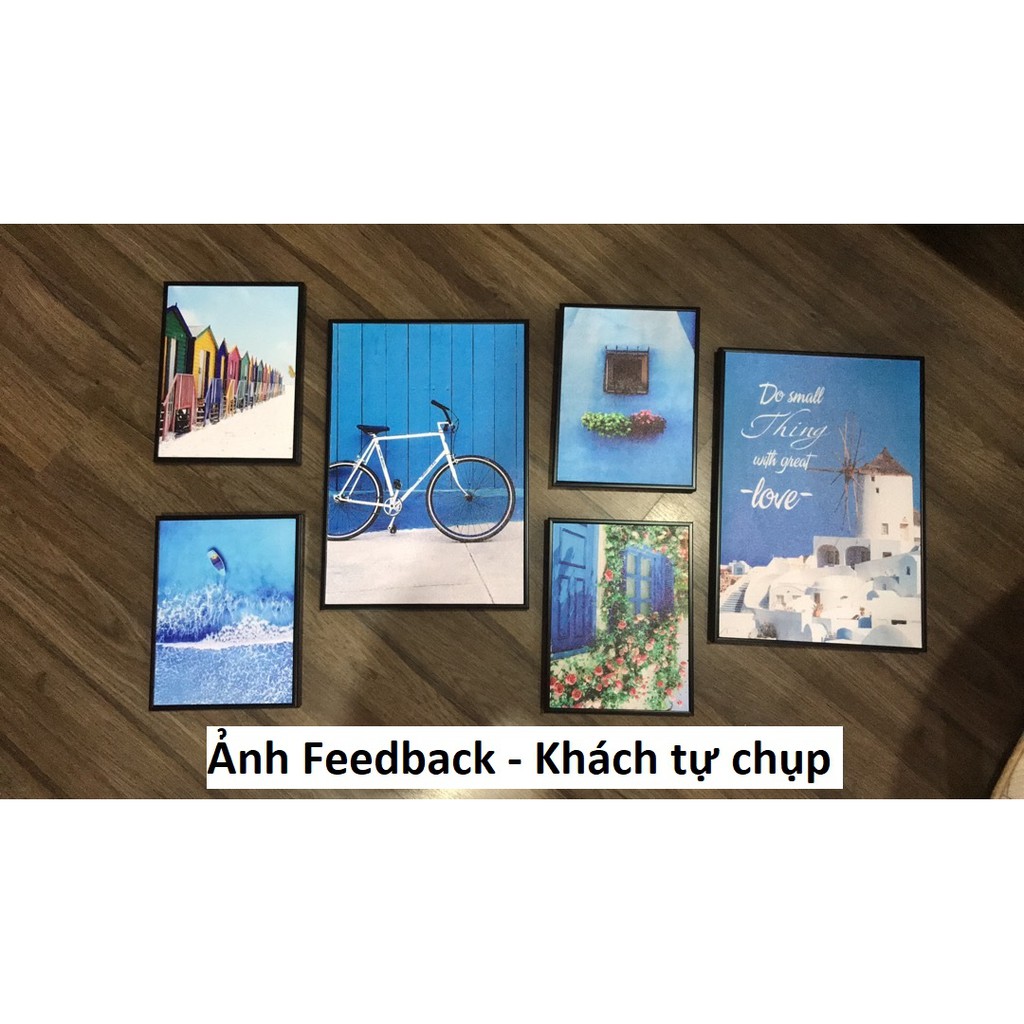 Tranh Treo Tường Canvas, Decor Phòng ngủ ⚡FREE SHIP⚡ Bộ 6 tranh giá rẻ, khung nổi, full hơn 20 mẫu