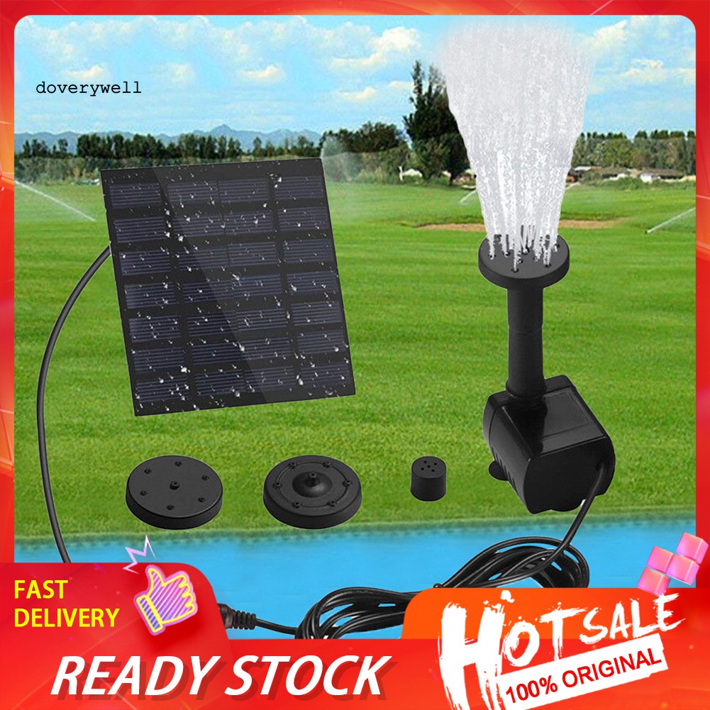 Bộ Vòi Phun Nước Cho Hồ Nước Dùng Năng Lượng Mặt Trời
