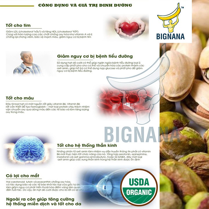 Hạt Dẻ Cười Mỹ Ngừa Lão Hóa Không Tẩy Trắng Hộp 500gr, Tăng Cường Miễn Dịch, Đẹp Da | BigBuy360 - bigbuy360.vn